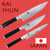 Couteaux japonais KAI s�rie SHUN - couteaux des chefs - lame acier Damas 