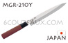 Couteau traditionnel japonais KAI s�rie SEKI MAGOROKU Red Wood - couteau � trancher type YANAGIBA pour sushi et sashimi 