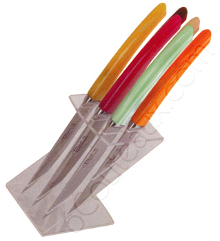 Le Thiers knives, Box 6 Le Thiers colored acrylic steak knives