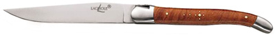 Forge de Laguiole knives, Box 6 briar root steak knives, stainless steel bolsters