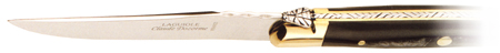 Couteaux Laguiole Claude Dozorme, Coffret 6 couteaux laguiole de table corne