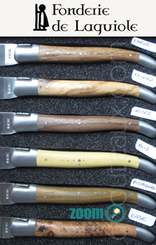 Fonderie de Laguiole, Box 6 laguiole steak knives precious wooden handles