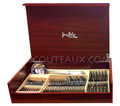 Jean-Philip Orf�vre BAGUETTE - Coffret bois m�nag�re de 49 pi�ces acier inoxydable BRILLANT 18/10 