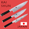 KAI japanese knives - SHUN series - chefs knives - Damascus steel blade 