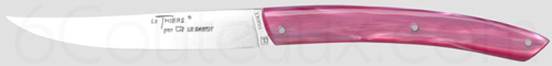 Couteaux Au Sabot, Coffrets couteaux LE THIERS de table manches color�s plexi fushia