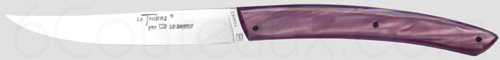 Couteaux Au Sabot, Coffrets couteaux LE THIERS de table manches color�s plexi lilas