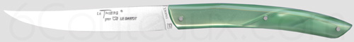 Couteaux Au Sabot, Coffrets couteaux LE THIERS de table manches color�s plexi vert