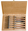 Coffret de 6 Fourchettes Laguiole Multi-bois - coutellerie Arto pour 6Couteaux.com