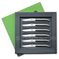 Box 6 Forge de Laguiole steak knives full stainless steel designer : Philippe STARCK