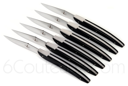 Eric Raffy - Forge de Laguiole, Acrylic glass ZEN Laguiole knives - BLACK