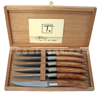 Couteaux de table - Coffret de 6 Couteaux steak à viande LE THIERS