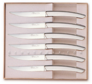 Couteaux Le Thiers Claude Dozorme, Coffret 6 couteaux Le Thiers de table inox